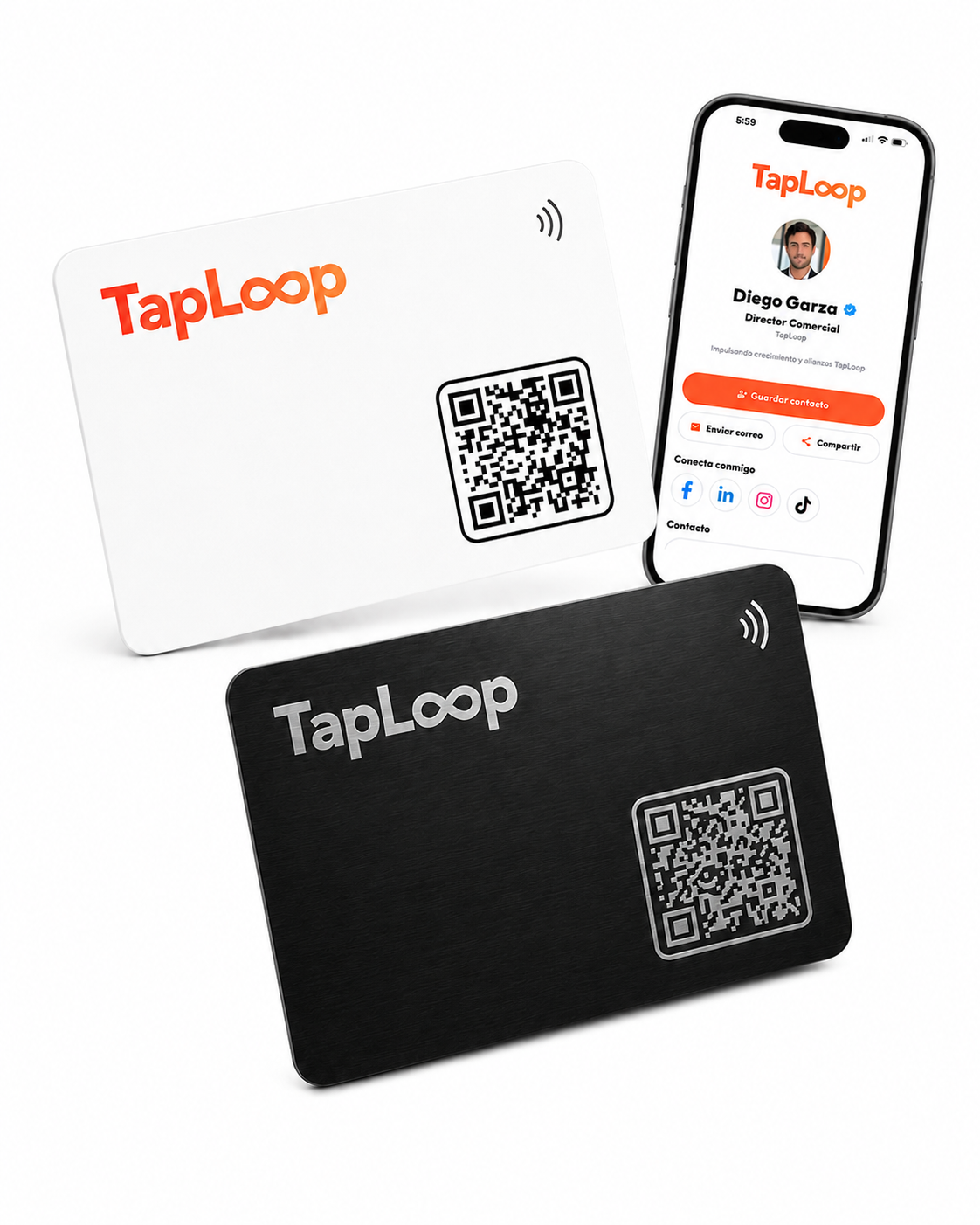 Propuesta de tarjetas TapLoop para equipos con perfiles digitales