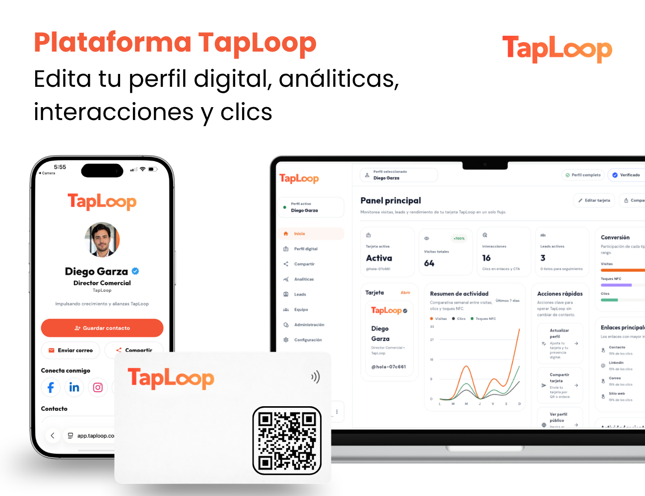 Miniatura de tarjeta NFC Digital TapLoop vista 5