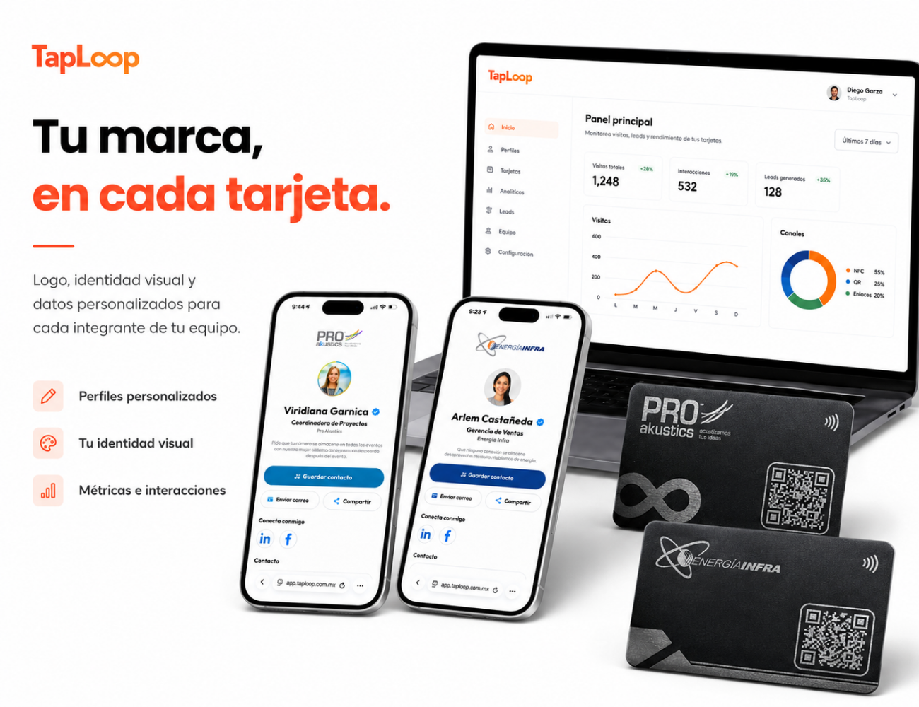 Miniatura de tarjeta NFC metálica TapLoop vista 7