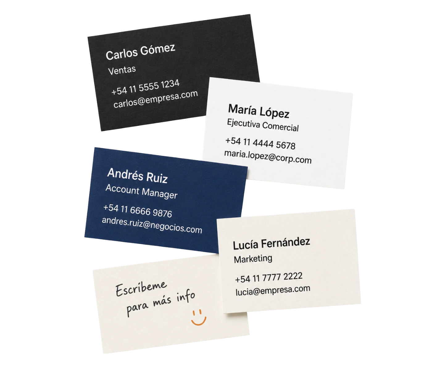 Tarjetas empresariales inconsistentes antes de TapLoop