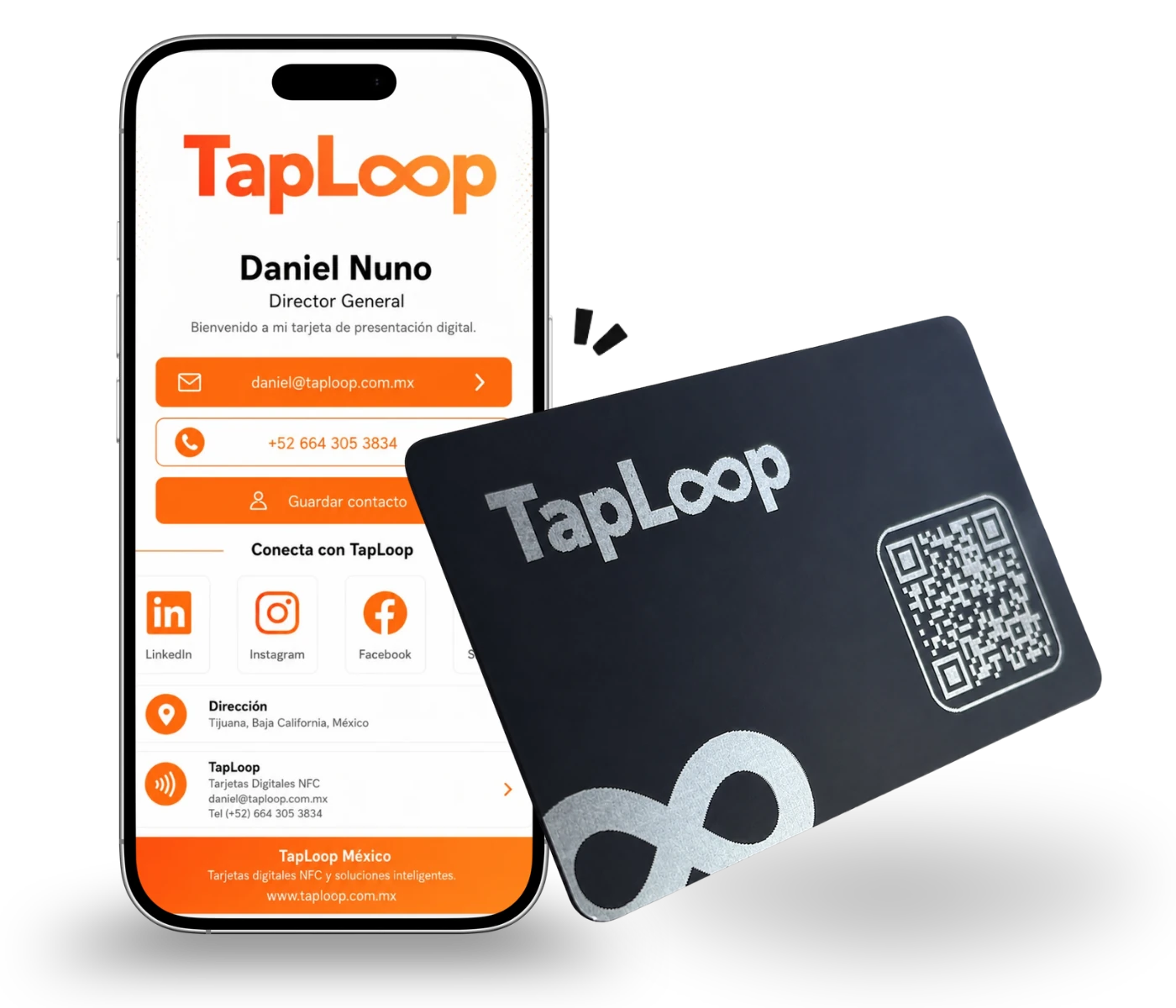 Tarjetas NFC personalizadas y perfil digital TapLoop
