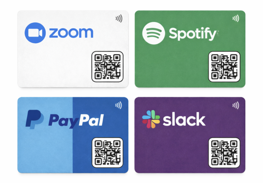 Tarjeta NFC personalizada con logo y QR