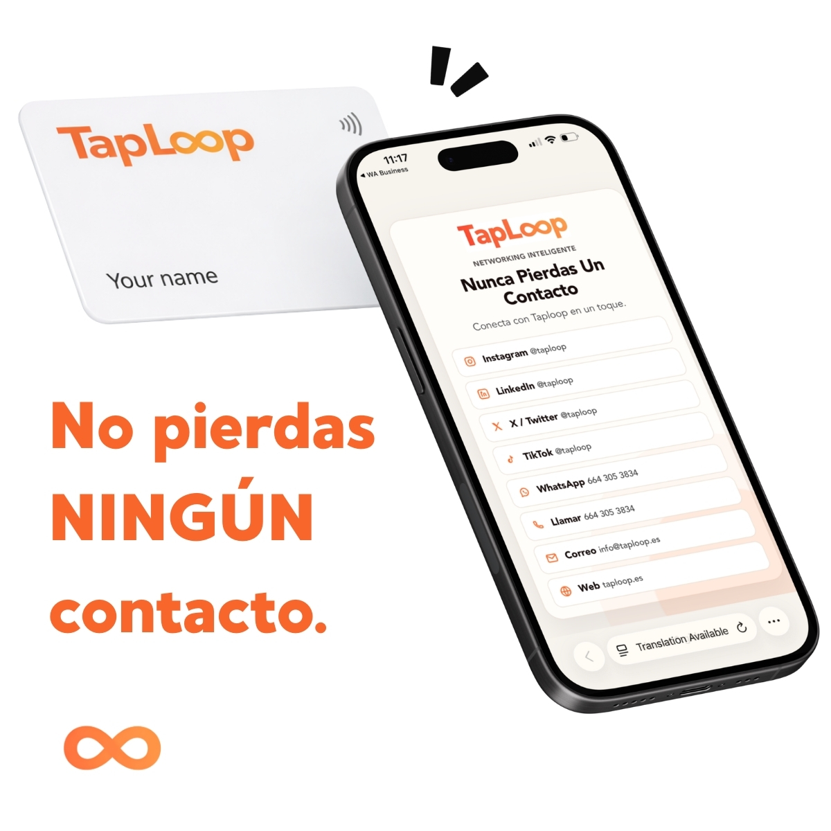 Vista 3 de tarjeta NFC PVC